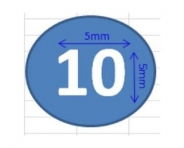 Nhãn (Label) tròn, 5mm x5mm