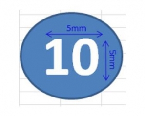 Nhãn (Label) tròn, 5mm x5mm
